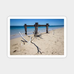 The old Cattle Jetty, Observation Point, Point Nepean, Portsea, Mornington Peninsula, Victoria, Australia. Magnet