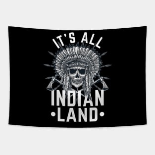Native American Its All Indian Land Indian Pride Indigenous Tribe Headdress Tapestry