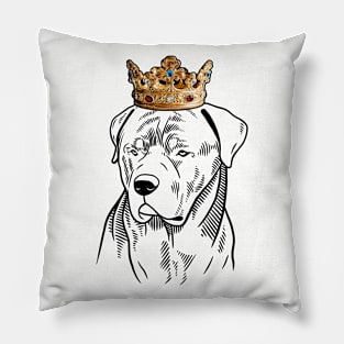 Rottweiler Dog King Queen Wearing Crown Pillow