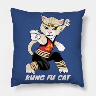 Kung Fu Cat Fighter Pillow