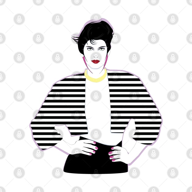 Lady Model 80s Patrick Nagel by di-age7