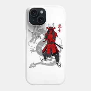 Samurai japan dragon Phone Case