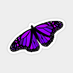 Purple butterfly emoji epilepsy awareness sticker Magnet