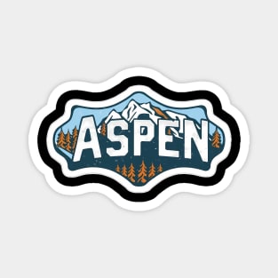 Aspen Ski & Snowboard Magnet