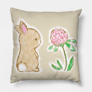 Clover Bunny Pillow