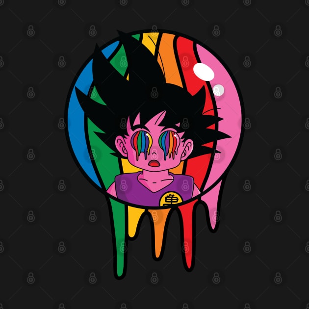 Goku Tripping Dragonball LSD by OldDannyBrown