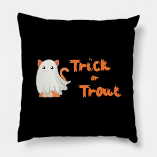 Halloween Cat Ghost Spooky Cute Pillow