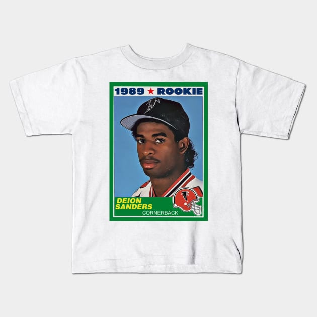 darklordpug Retro Deion Rookie Card Baseball Tee