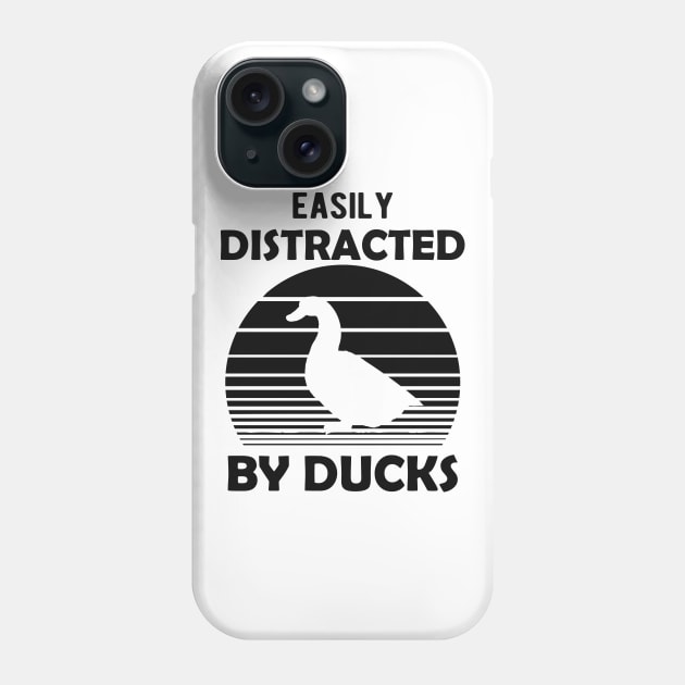 Duck - Easily distracted by ducks Phone Case by KC Happy Shop