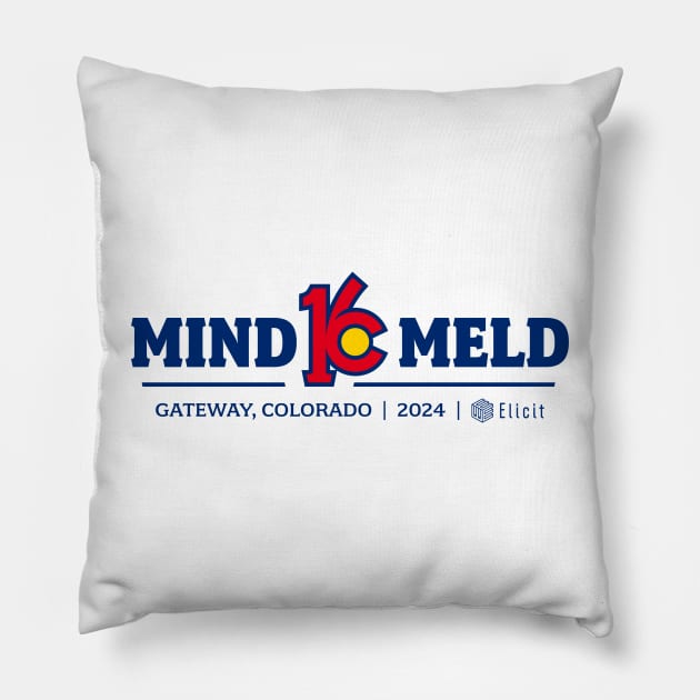 Mind Meld 16 - Fresh Powder & Silver Fox - Wide Pillow by ElicitShirts