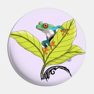 Red Eyed Tree Frog Pin