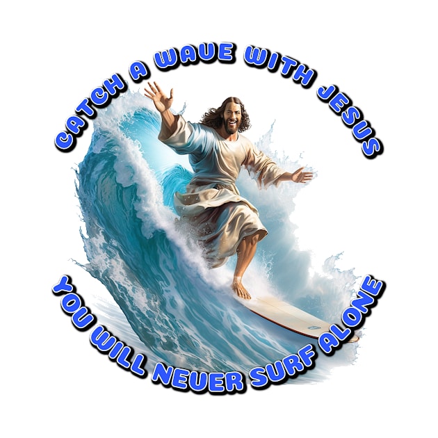 Jesus surfing by infernoconcepts