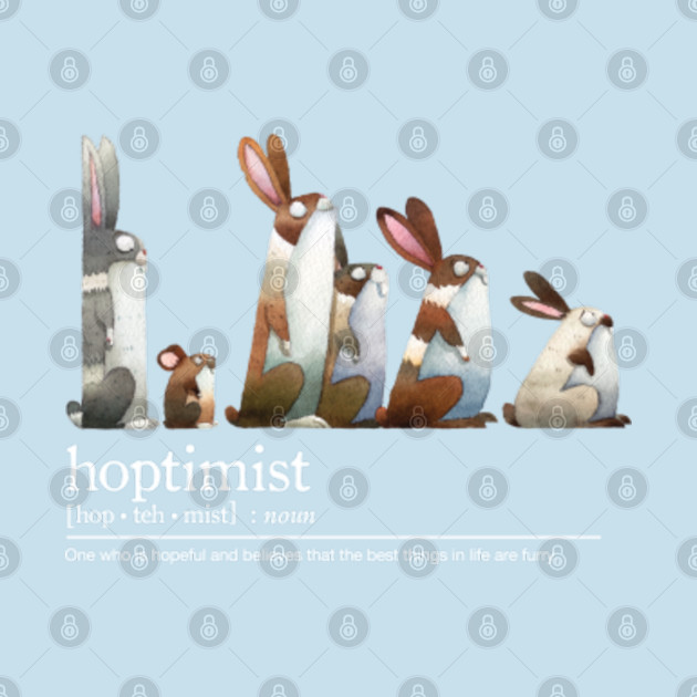 Discover Hoptimist Mouse with White Font - Optimist - T-Shirt