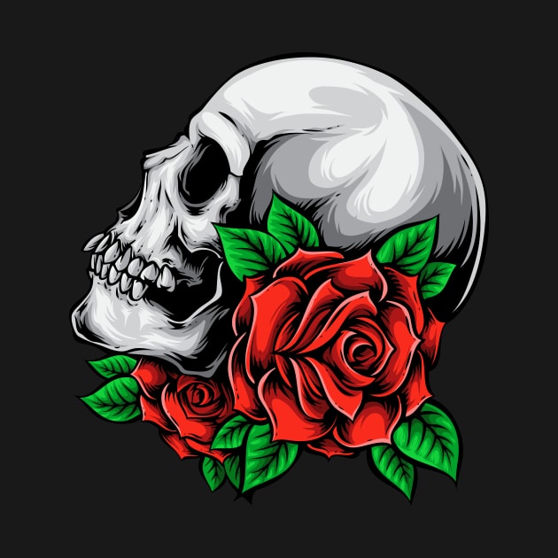 Rose Skull by Falden