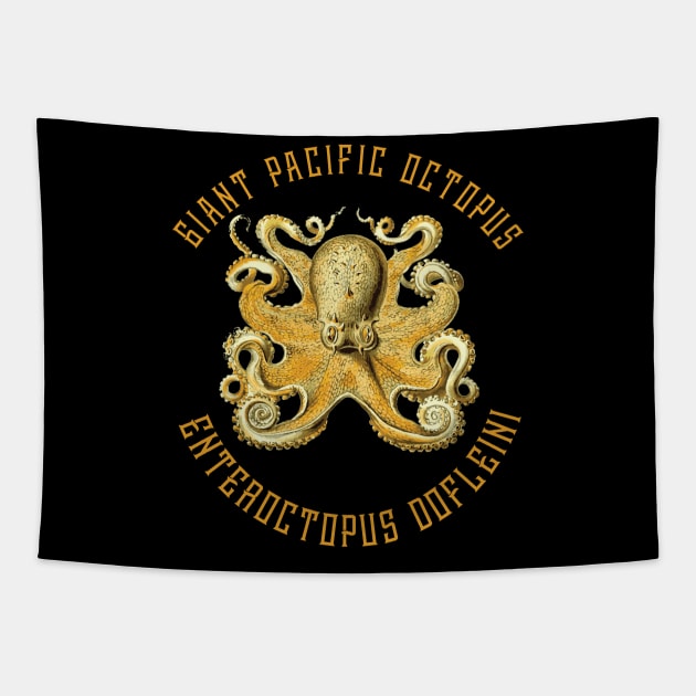 Giant Pacific Octopus Tapestry by shipwrecked2020