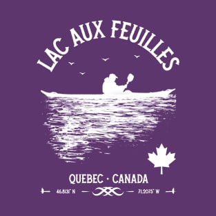 Quebec Canada - Lac aux Feuilles T-Shirt