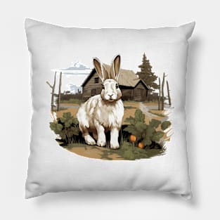 Farm Rabbit Pillow