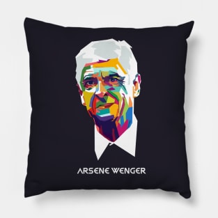 Arsene Wenger In Wpap Pop Art Pillow