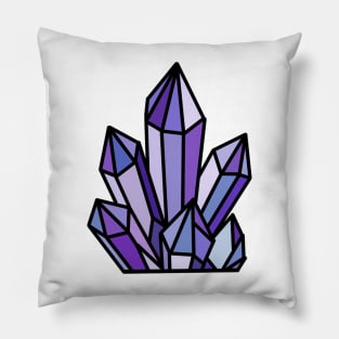 Purple crystals Pillow