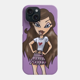 Kid girl pretty sassy look Kids & Teens Phone Case