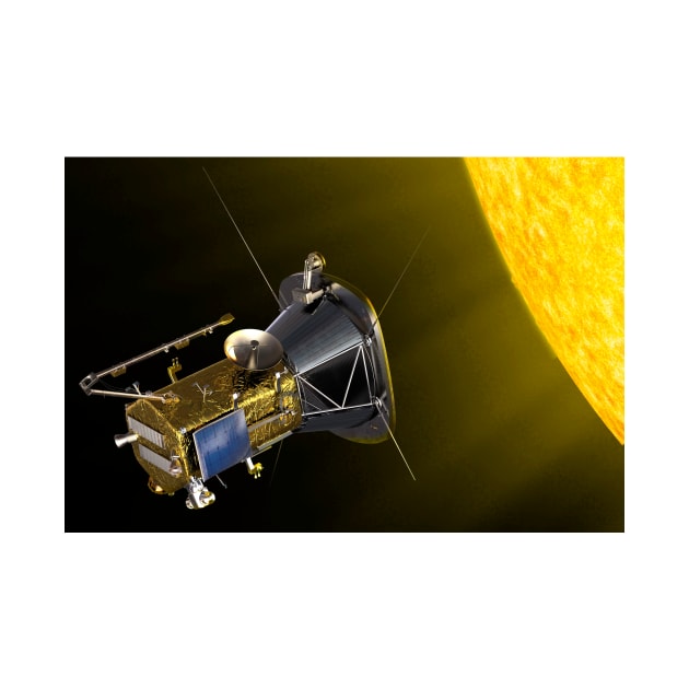 Parker Solar Probe at the Sun, illustration (C040/3986) by SciencePhoto