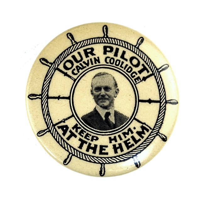 Calvin Coolidge 1924 Presidential Campaign Button by Naves