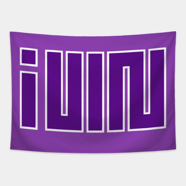 (G)I-DLE Purple Logo Tapestry by iKPOPSTORE