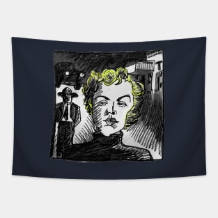 Noir Headlights Tapestry