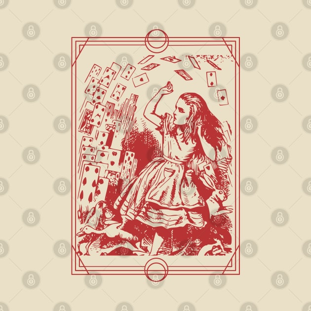 Alice in Wonderland Tarot Card by Souls.Print