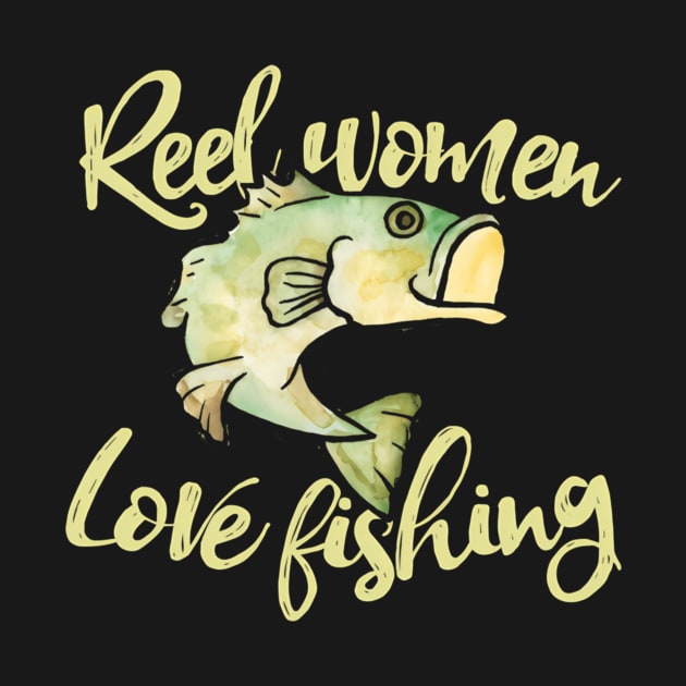 Reel Love Fishing Bass Fishing Angler by SnugFarm