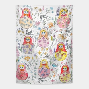 Russian dolls pattern Tapestry