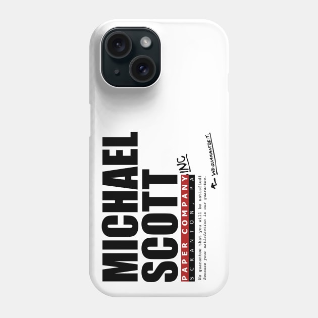 Michael Scott Paper Company - Dunder Mifflin - The Office Parody Phone Case by WFDJ