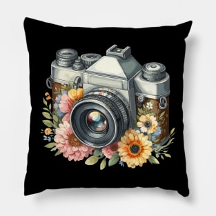 Vintage Retro Camera Pillow