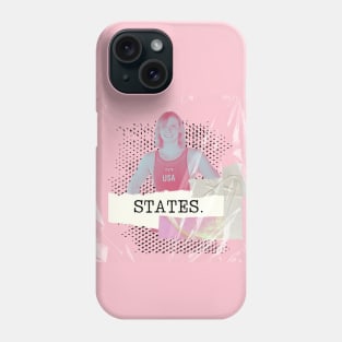 STATES Katie Ledecky Swimmer Team USA Olympics Paris Phone Case