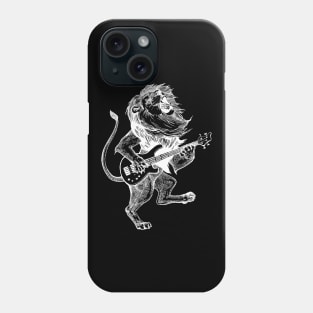 SEEMBO Lion Playing Guitar Musician Guitarist Music Fun Band Phone Case