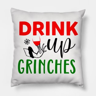 Drink Up Grinches Pillow