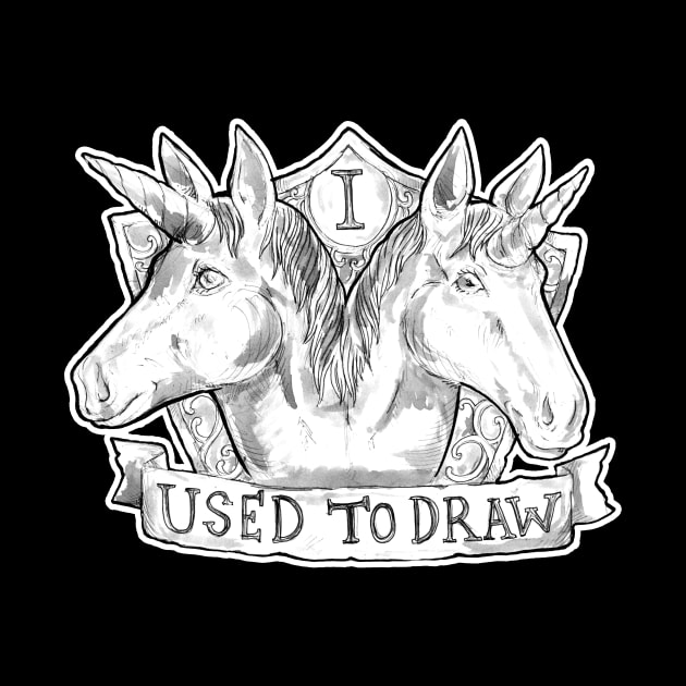 A doodle of a two headed unicorn - Aesop Rock - Illustrated Lyrics by bangart