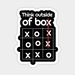 Think Outside of the Box - Think Differently Magnet