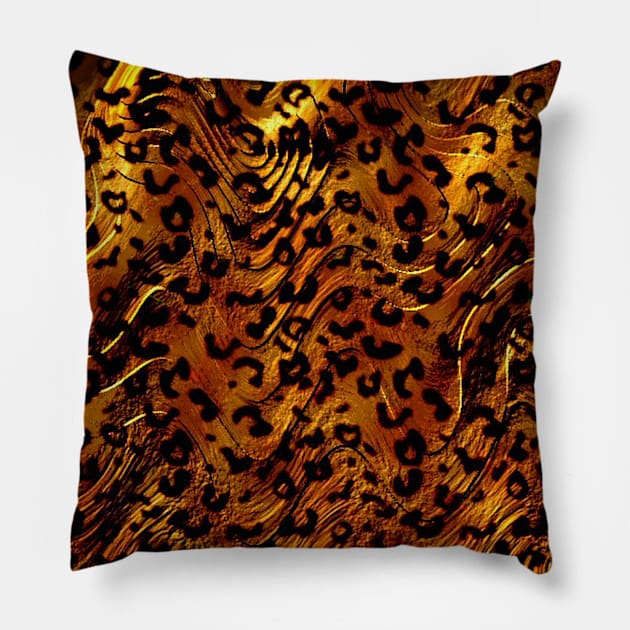 For the Love of Leopard Pillow by ArtistsQuest