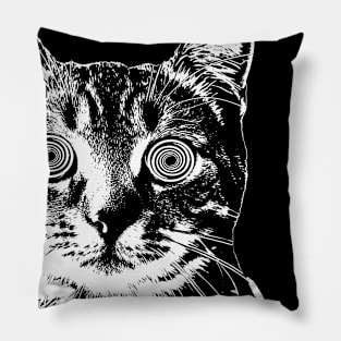 Psychedelic Cat Pillow