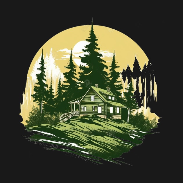 Cabin in Woods by MasterConix