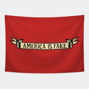 America Is Fake Tapestry