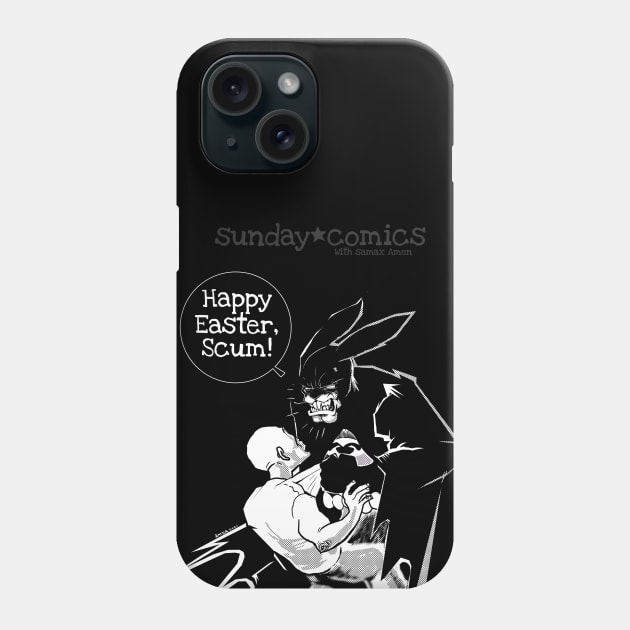 Sunday Comics- Happy Easter Scum 3 Phone Case by Samax