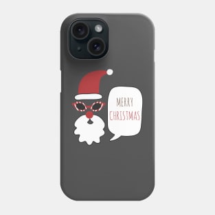 Cool Santa Christmas - Happy Christmas and a happy new year! - Available in stickers, clothing, etc Phone Case