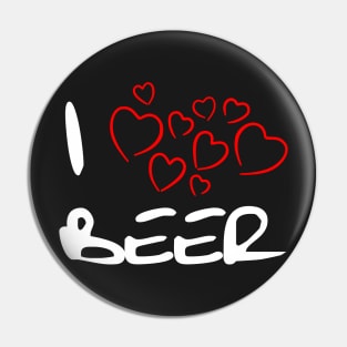 I Heart Beer Pin