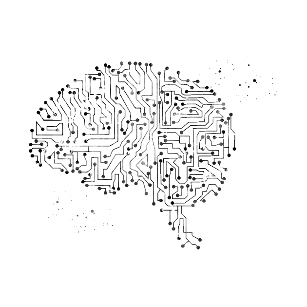 Circuit board brain by erzebeth