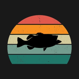 Bass Fishing fish vintage retro T-Shirt