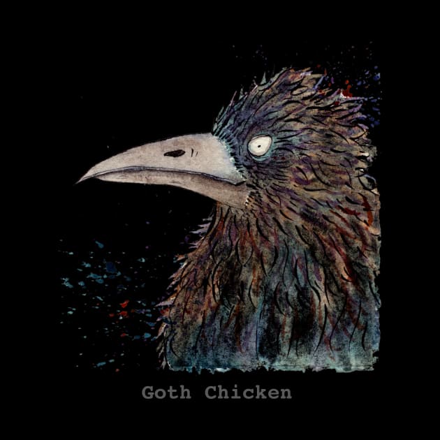 Goth Chicken by Zo Draws Stuff