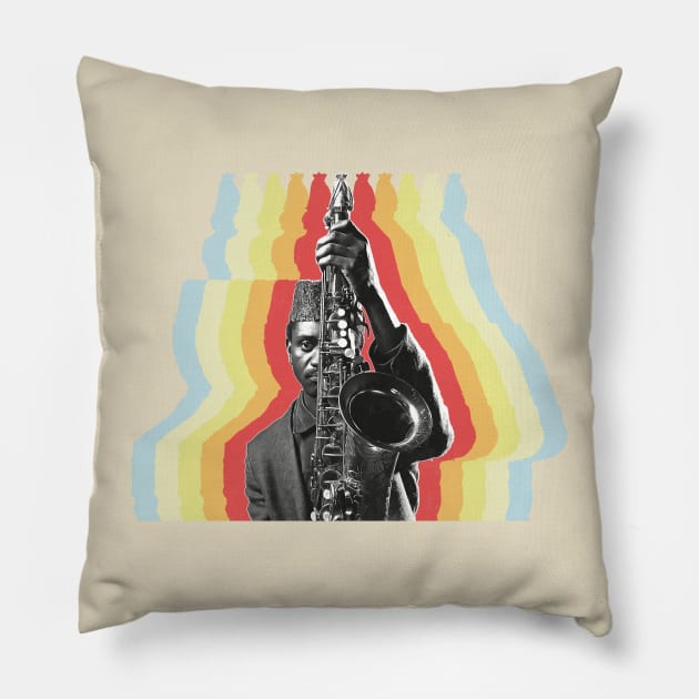 Pharoah Sanders -- Original Psychedelic Design Pillow by DankFutura