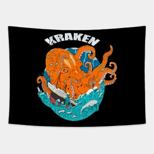 kraken attack Tapestry